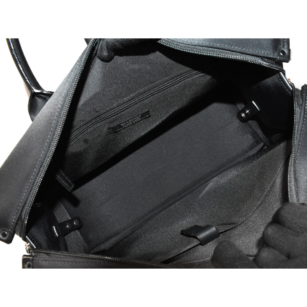 Burberry Travel Business BLACK Boston LABEL Bag Shoulder - Picture 5 of 7